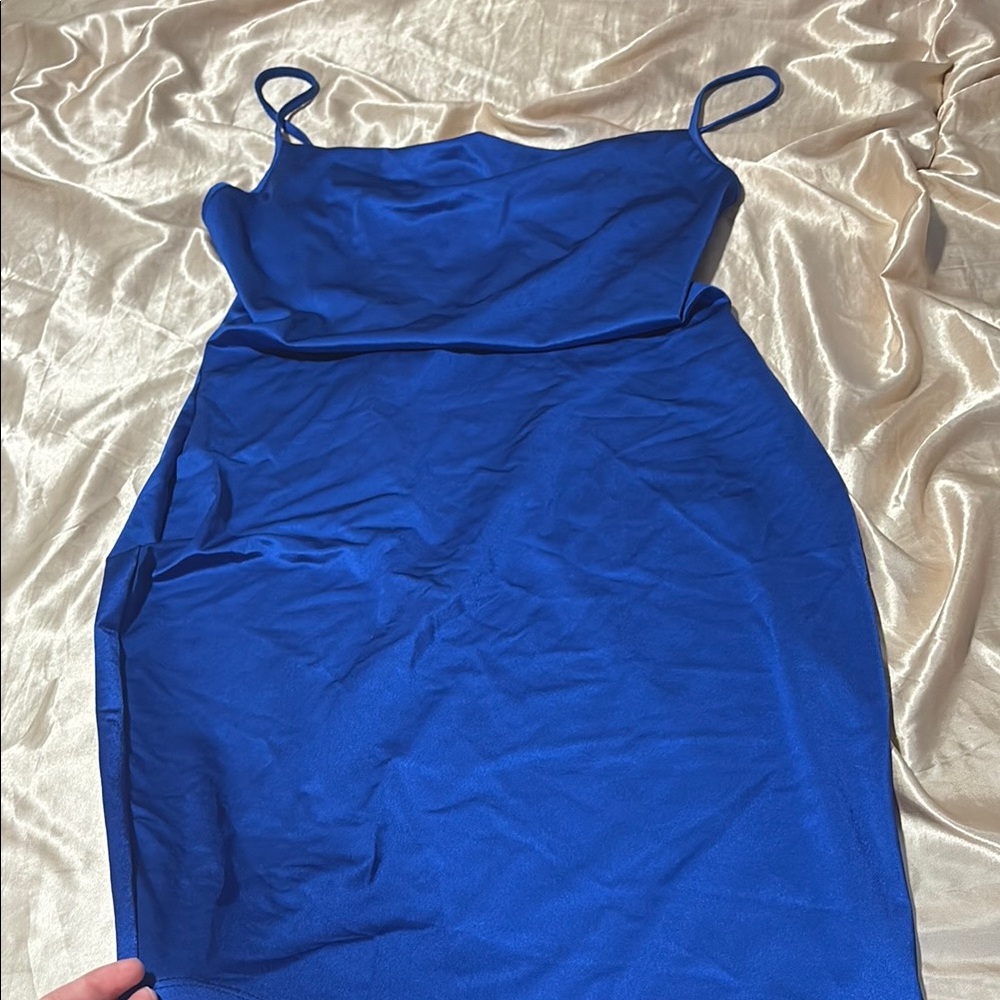 Elegant Blue Women's Dress